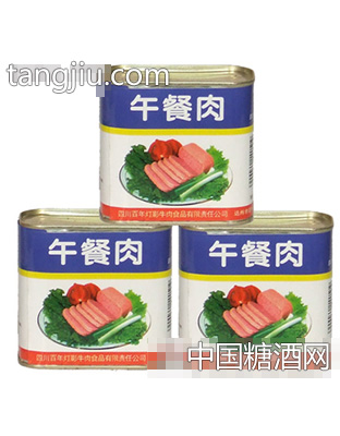 百年灯影罐装午餐肉
