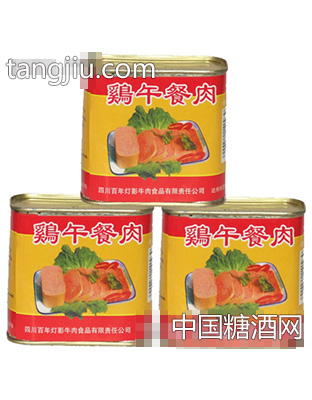 灯影罐装鸡午餐肉