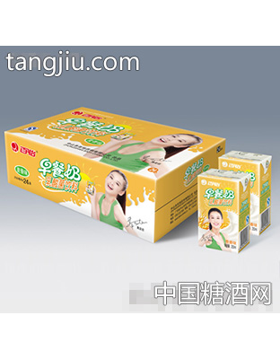 百怡早餐奶乳酸菌饮料（麦香）彩箱