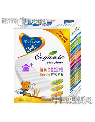 脑黄金益生元护肠有机米粉盒装