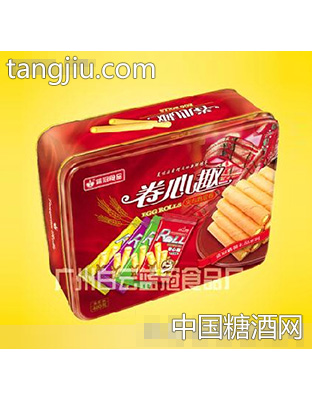 蓝冠卷心趣夹心鸡蛋卷