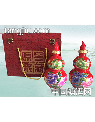 红色宝葫芦散酒礼盒