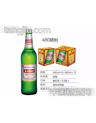 新北国啤酒·精制480ml