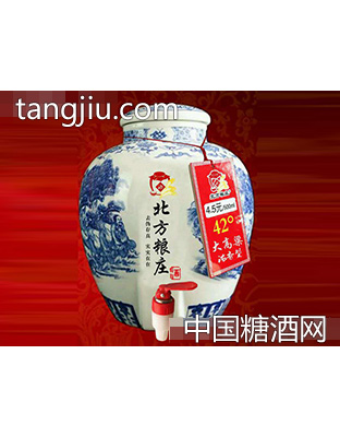 北方粮庄青花瓶坛酒·42度大高粱