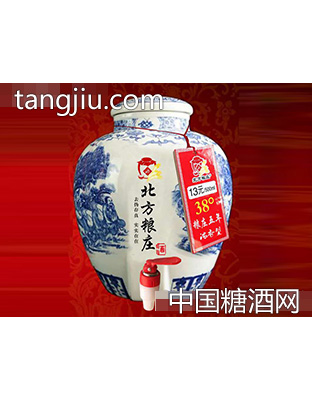 北方粮庄青花瓶坛酒·38度粮庄5