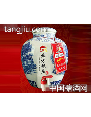 北方粮庄青花瓶坛酒·60度高粱原浆