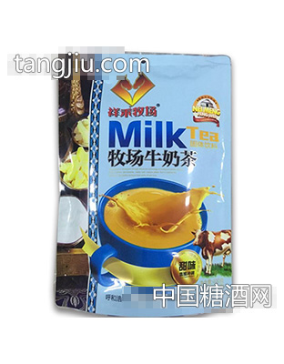 祥禾牧场牧场牛奶茶甜味400克