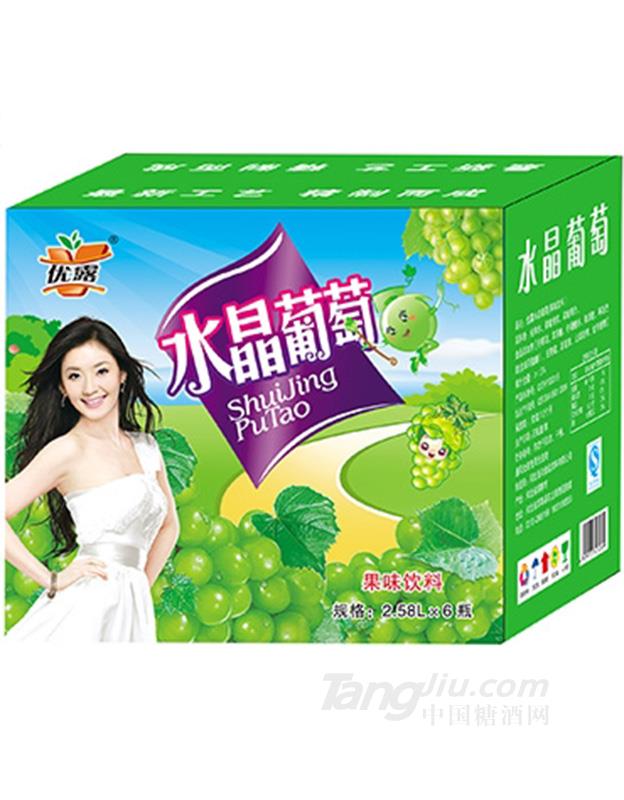 水晶葡萄果味饮料2.56Lx6