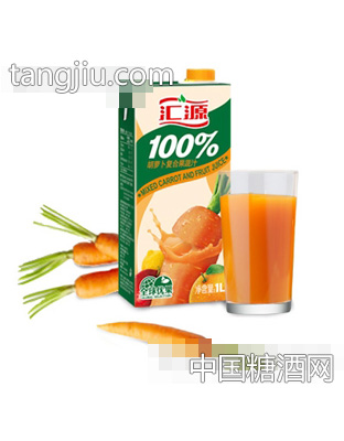 汇源99%胡萝卜复合果蔬汁1L