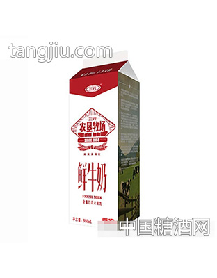 三元农垦牧场鲜牛奶950ml