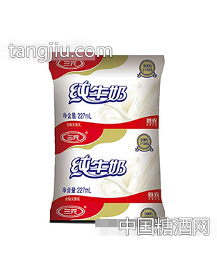 三元纯牛奶(福)227ml