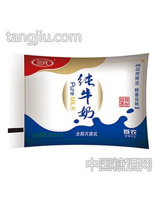 三元纯牛奶200ml