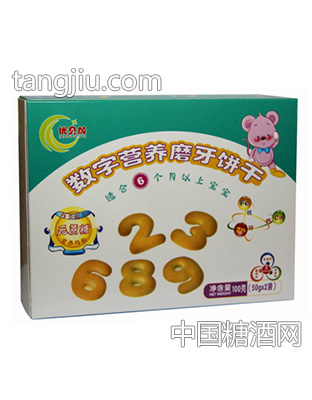 数字营养磨牙饼干