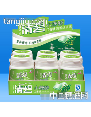 清碧木糖醇清香绿茶味超市装