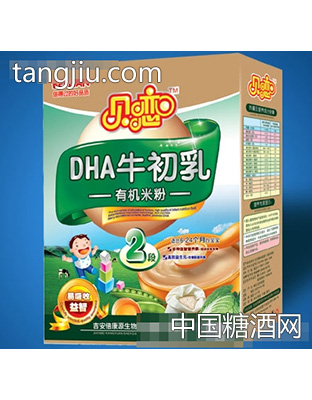 贝恋DHA牛初乳有机米粉2段