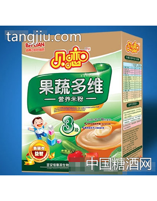 贝恋果蔬多维营养米粉3段