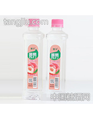 博牛蜜桃苏打果味饮料400ml