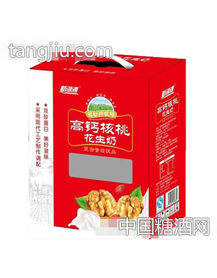 新湖源高钙核桃花生奶手提装