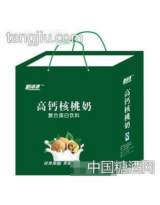 新湖源高钙核桃奶复合蛋白饮料手提装