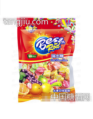 柏士水果味瑞士糖180g