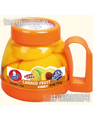 智慧兔冰糖黄桃700g