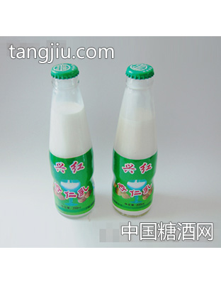 兴红杏仁乳绿标