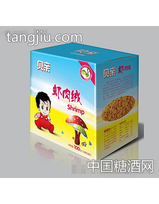 贝亲虾肉绒盒装