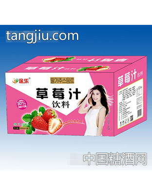 途乐草莓汁饮料600mlx15瓶