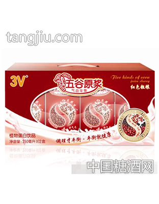 250ml×12盒红色粗粮植物蛋白饮料