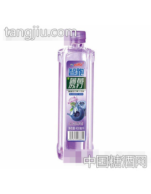 智跑蓝莓苏打水400ml