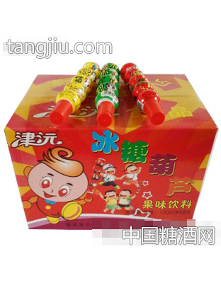 津沅冰糖葫芦果味饮料100mlx48只