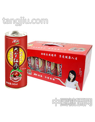 津沅六个红枣果味饮料240ml