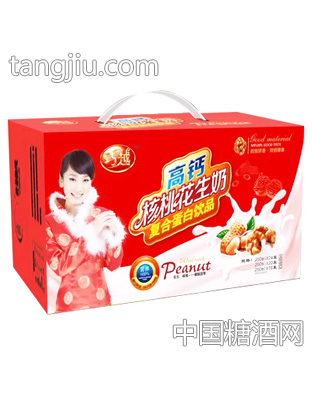 巧越高钙核桃花生奶复合蛋白饮品礼盒装