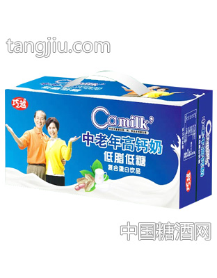 巧越中老年高钙低脂低糖奶礼盒