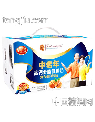 巧越中老年高钙低脂低糖奶礼盒装