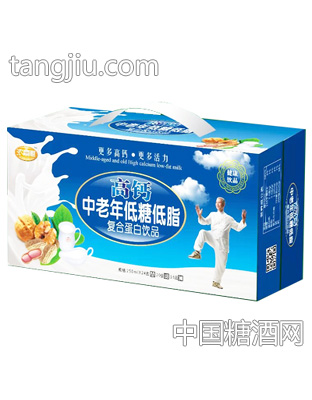浓嘉源高钙中老年低糖低脂复合蛋白饮品