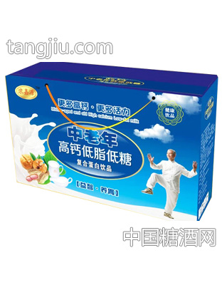 浓嘉源高钙中老年低糖低脂复合蛋白饮品礼箱装