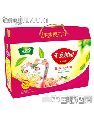 天隆泉桃汁500mlX6盒装礼盒