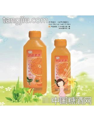 明晨果源芦荟橙汁饮品