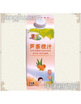 果禾芦荟橙汁500ML