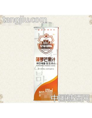 果禾菠萝芒果汁600ML