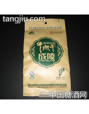 成陵有机牛肉干原味120克