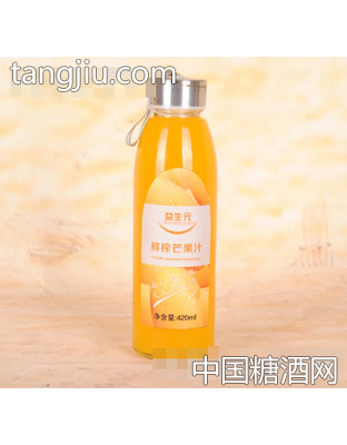 益生元鲜榨芒果汁420ml