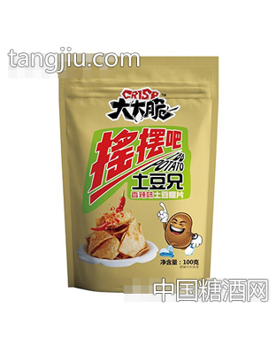 大大脆摇摆吧土豆兄香辣味土豆脆片100g