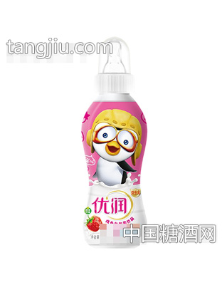 优润乳酸菌饮品草莓味奶嘴200ml