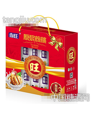 当旺原浆核桃双层开窗凹顶礼盒240mlx12盒