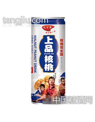 上品核桃花生露罐装240ml