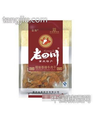 金角老四川精制香辣牛肉干135gx25