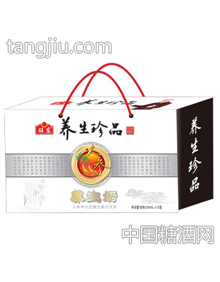 旺东养生珍品人参养生奶250mlx12盒