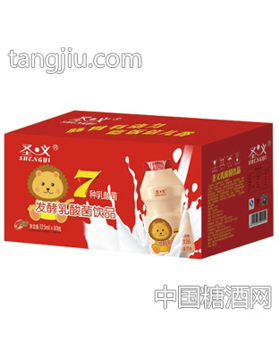圣义乳酸菌饮品外箱1x80瓶